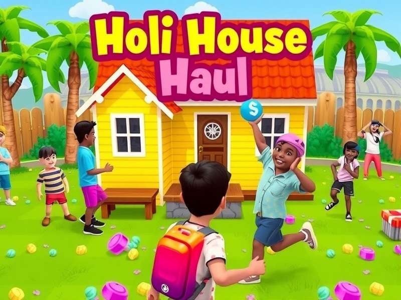Holi House Haul Game Screenshot